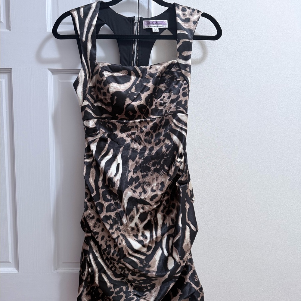 Adrianna Papell Animal Print Mini Dress